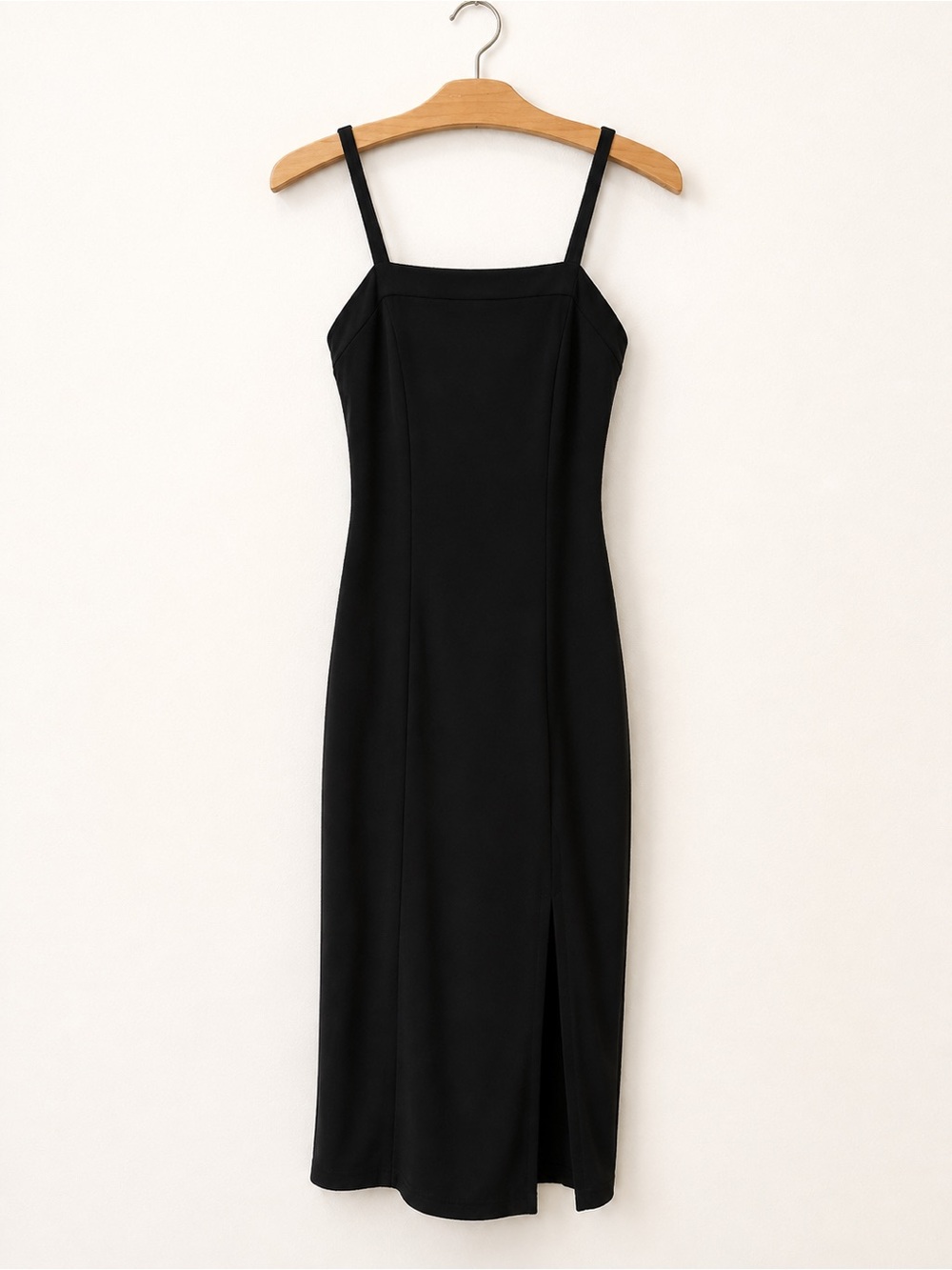 Sexy Black Bodycon Midi Dress